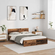 Struttura del letto con testiera Legno vecchio 120 x 190 cm