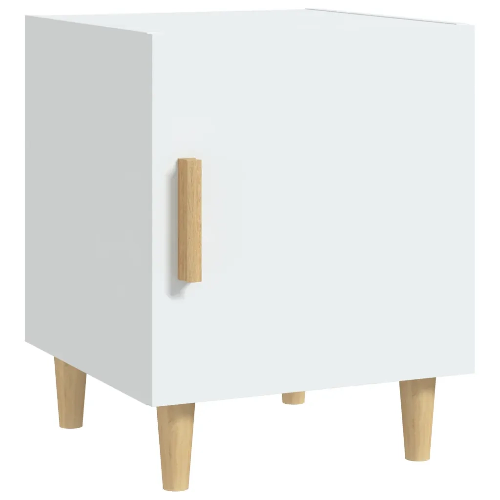 Comodino | Armadio da Notte | Mobiletto da notte Bianco in Legno Multistrato