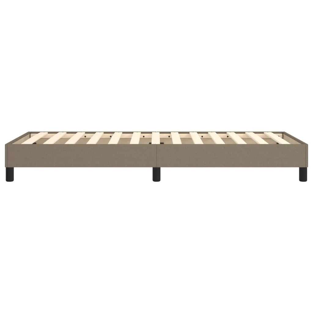 Struttura Letto a Rete a Molle-Giroletto Tortora 90x200 cm Tessuto 862387