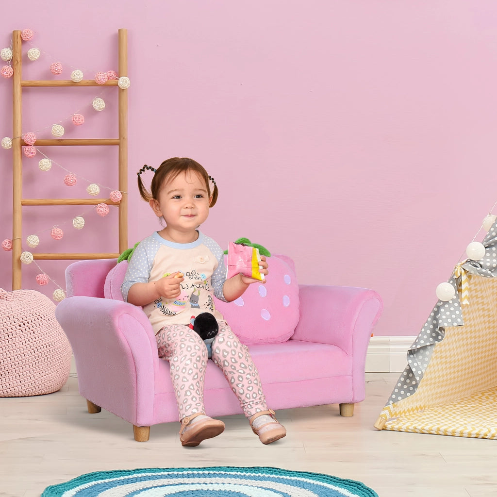 Poltrona per Bambini ¨C Minimal ¨C Rosa 90x53x48cm