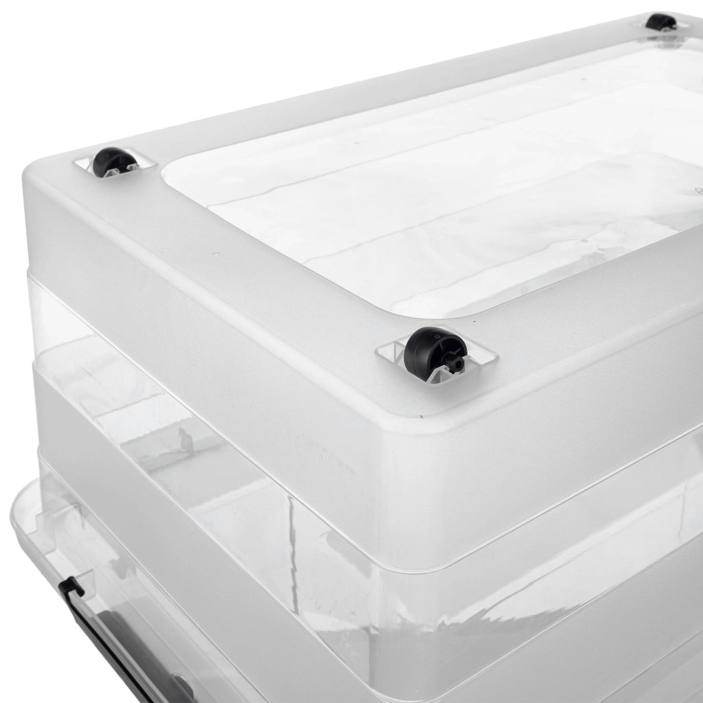 Organizzatore per giocattoli in plastica KADAX da 40 litri con coperchio