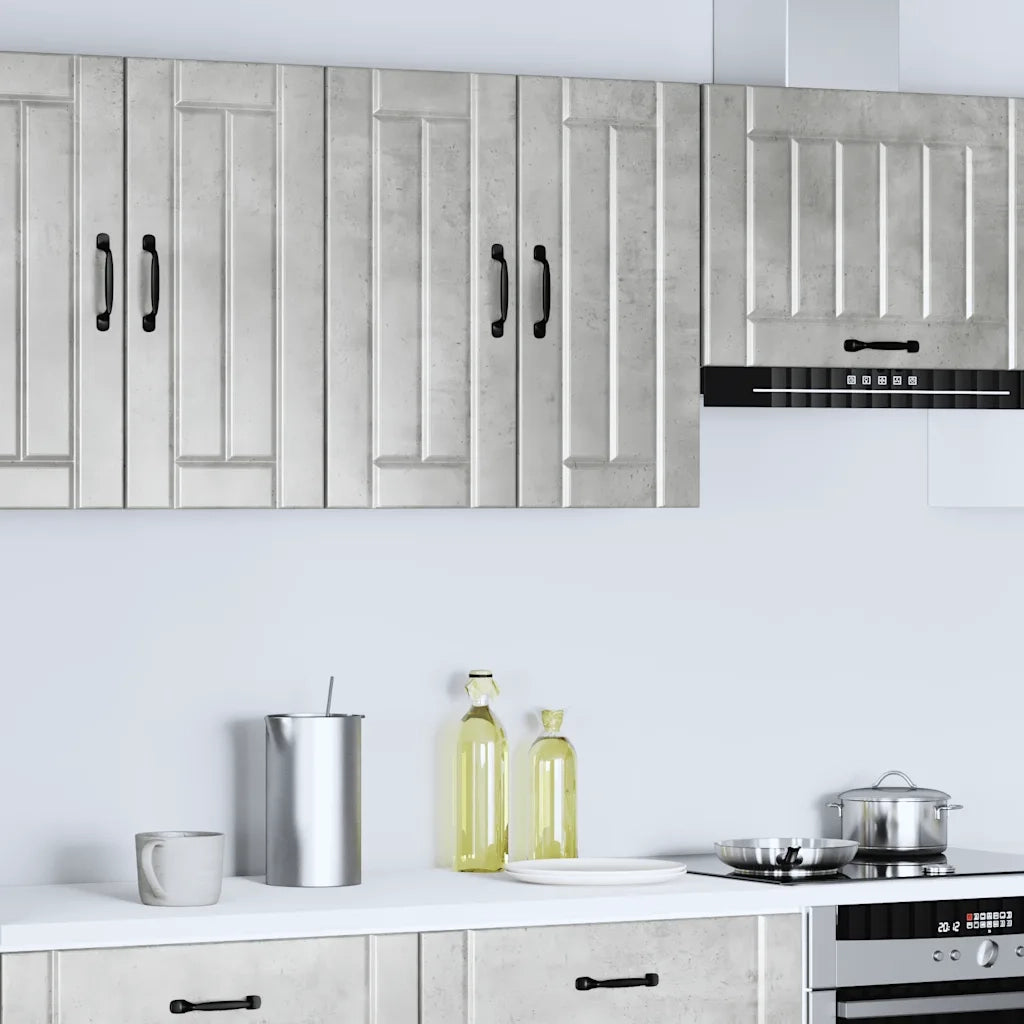 Pensile da Cucina | Mobile da Cucina Lucca Grigio Cemento in Legno Multistrato