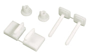 COPPIA SUPPORTI IN PLASTICA PER SEDILE WC