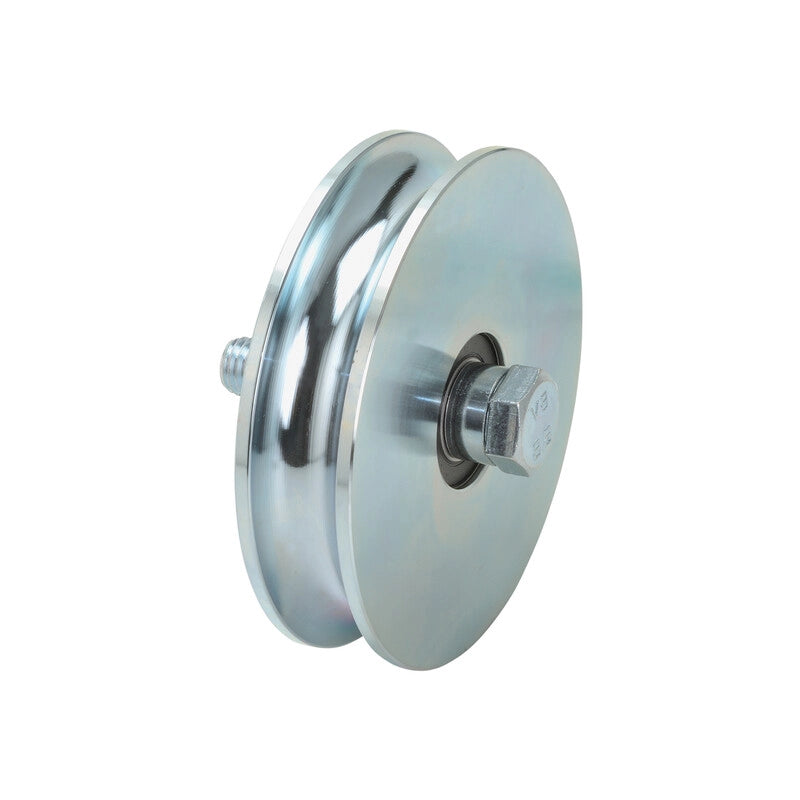 RUOTA CON BULLONE PER CANCELLI A 2 CUSCINETTI 120 mm