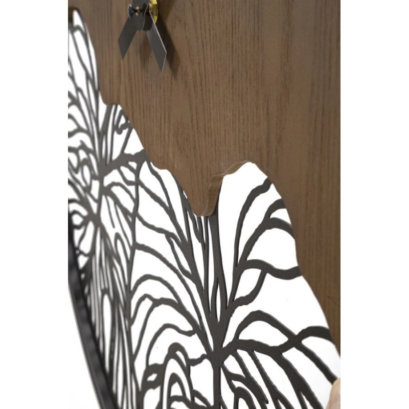 Orlogio Da Muro Wood/leaf cm ø 60x2