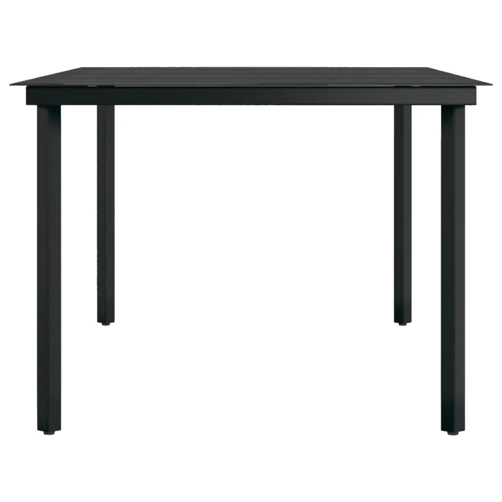 Set da Pranzo da Giardino 9 pz con Cuscini Nero 3099484
