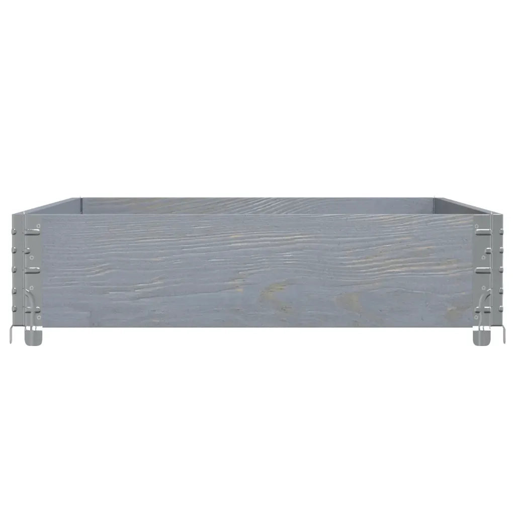 Fioriera da Giardino Grigia 120x80 cm Legno Massello di Pino 3295845