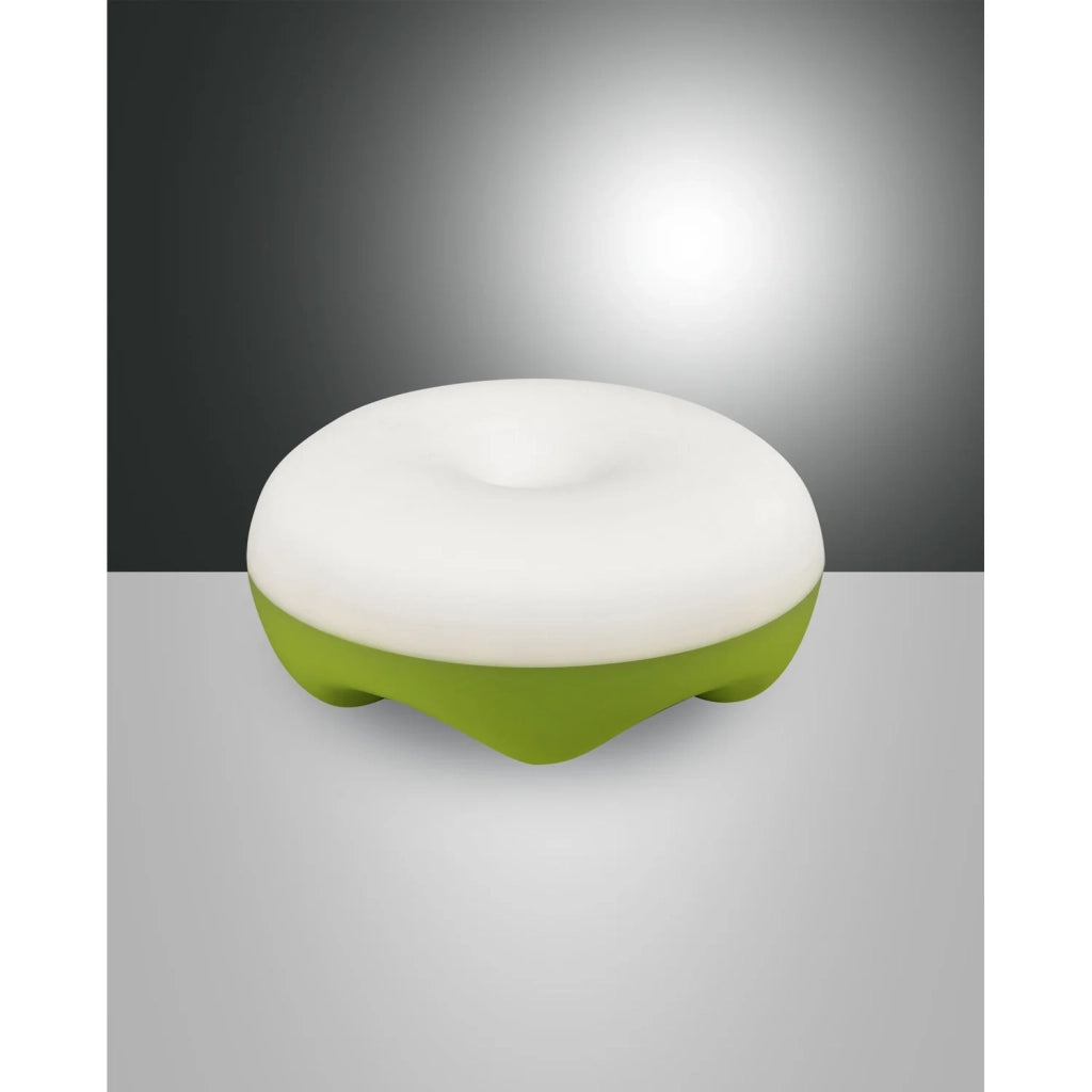 Lampada Da Tavolo Verde Collezione BLUMA Fabas Design Ottone Satinato 1 Luce LED