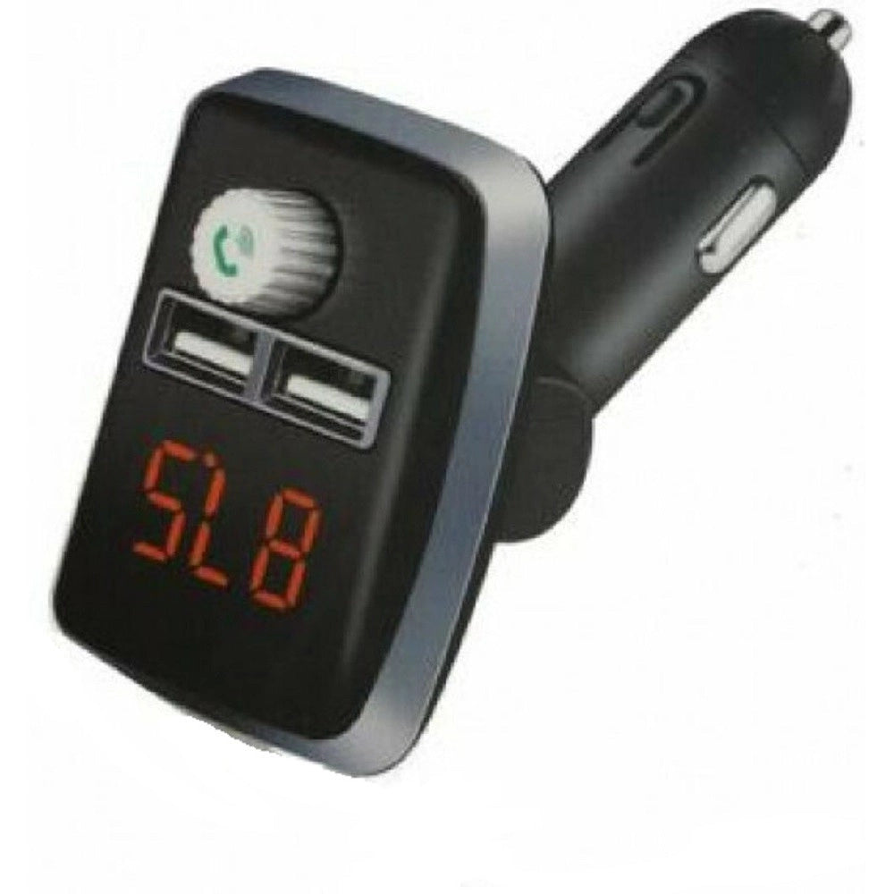 Trade Shop - Trasmettitore Fm Auto Bluetooth Q-b67 Vivavoce Lettore Mp3 Caricatore Usb Doppio -