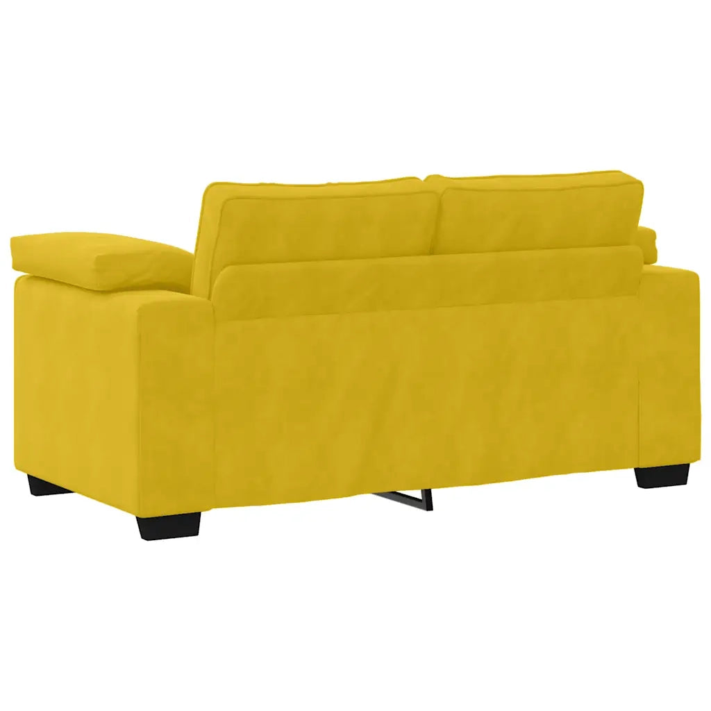 Divano Divanetto-Sofa Giallo 120 cm in Velluto