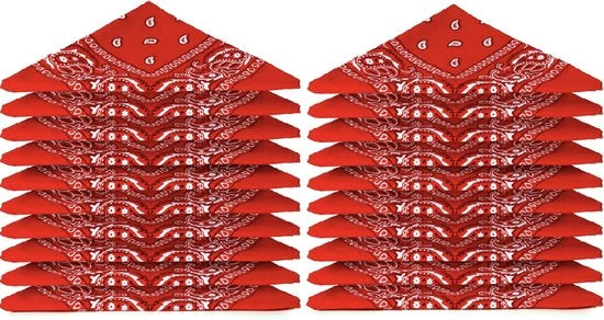 Sciarpa rossa 20 pezzi