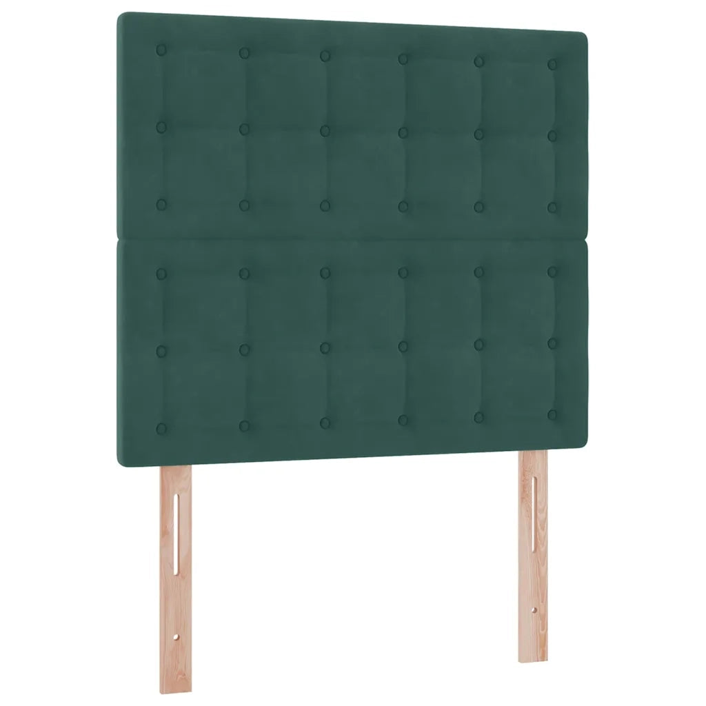 Letto con contenitore e materasso Verde Scuro 90 x 200 cm 3372126