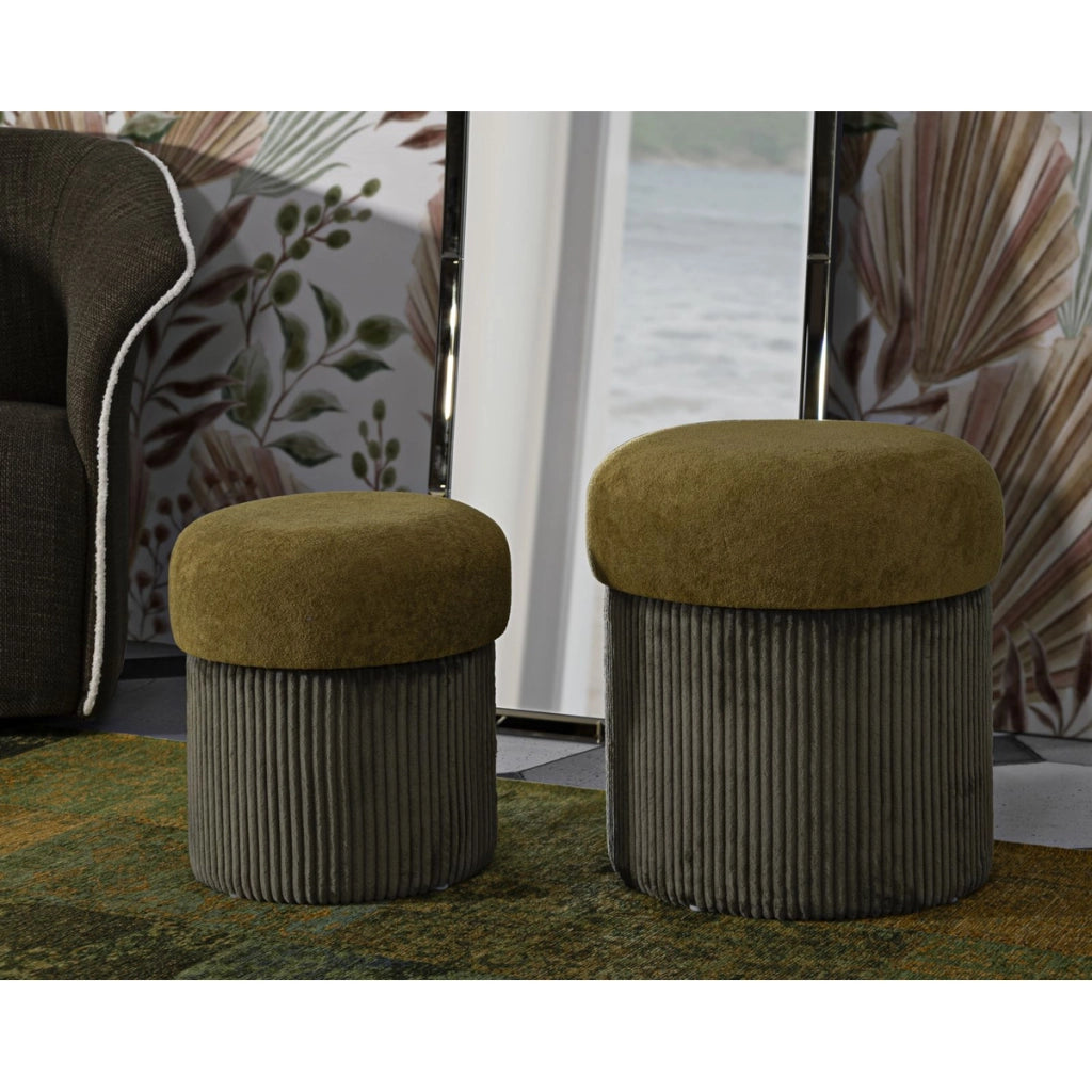 Pouf VKH723, Verde, MDF, 44x42x42 cm