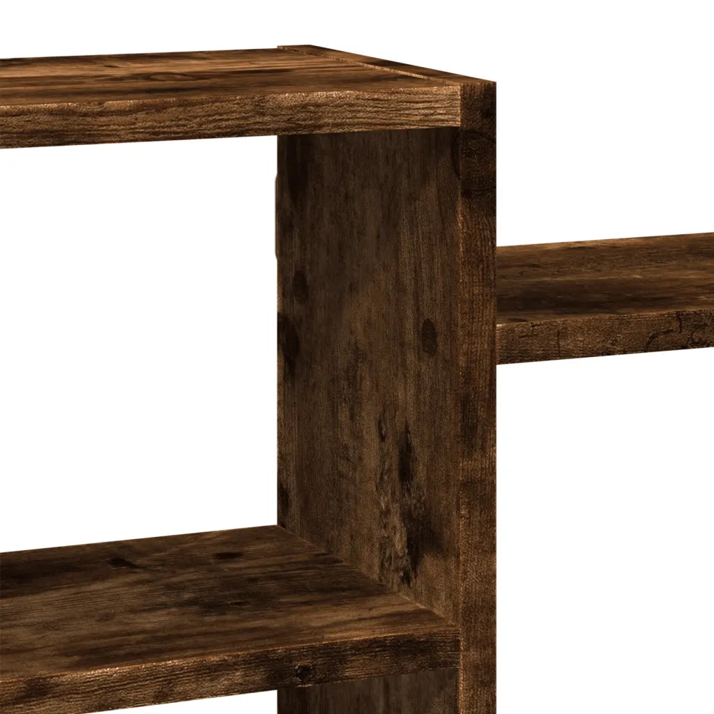 Mensola a Muro | Mensola a parete Rovere Fumo 129x18x42 cm in Truciolato