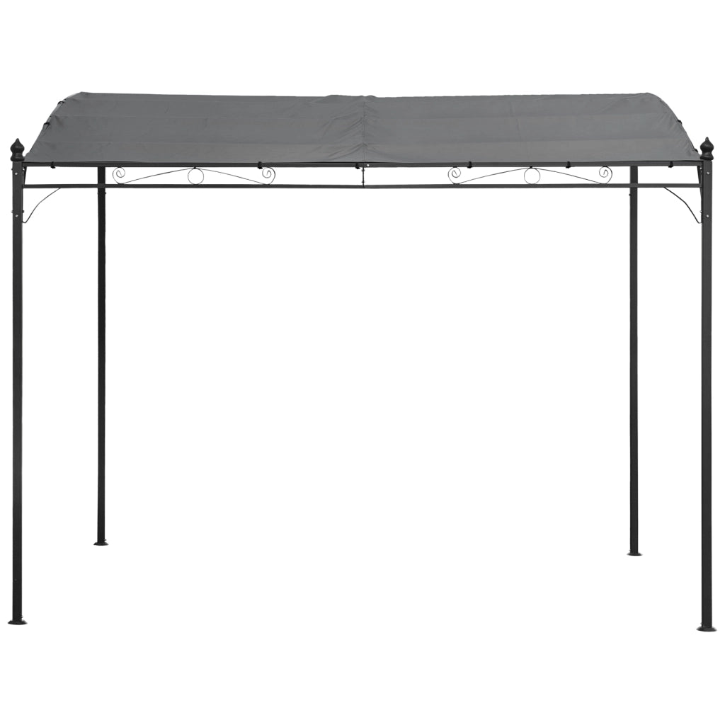 Pergola a muro 3 × 2,5 m grigio NICE