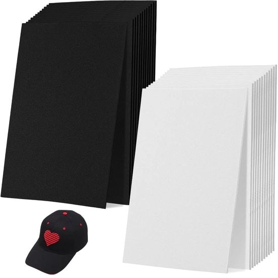Schiumavelluti 24 pezzi - EVA per ricamo - Forma rettangolare - 3 mm di spessore - Colore misto - Duraturo e flessibile - Materiale per ricamo