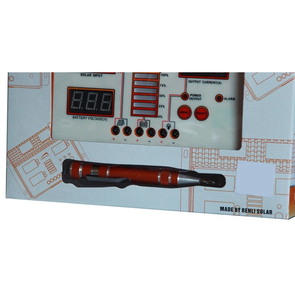 Trade Shop - Regolatore Di Carica Per Pannello Solare 12-24v 50 60a Controller Per Ricarica -