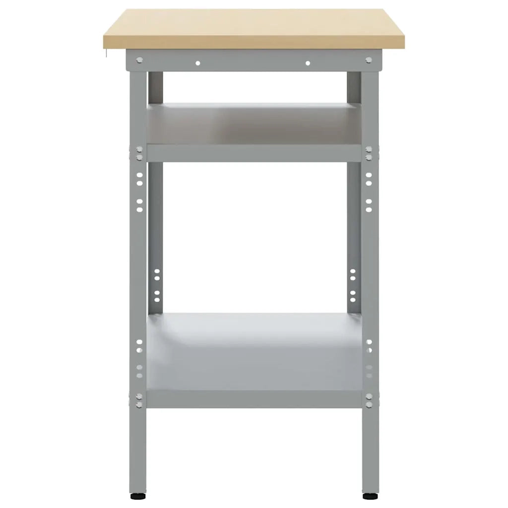 Piano di lavoro con lo scaffale Grigio 100 x 55 x 85 cm 4103457