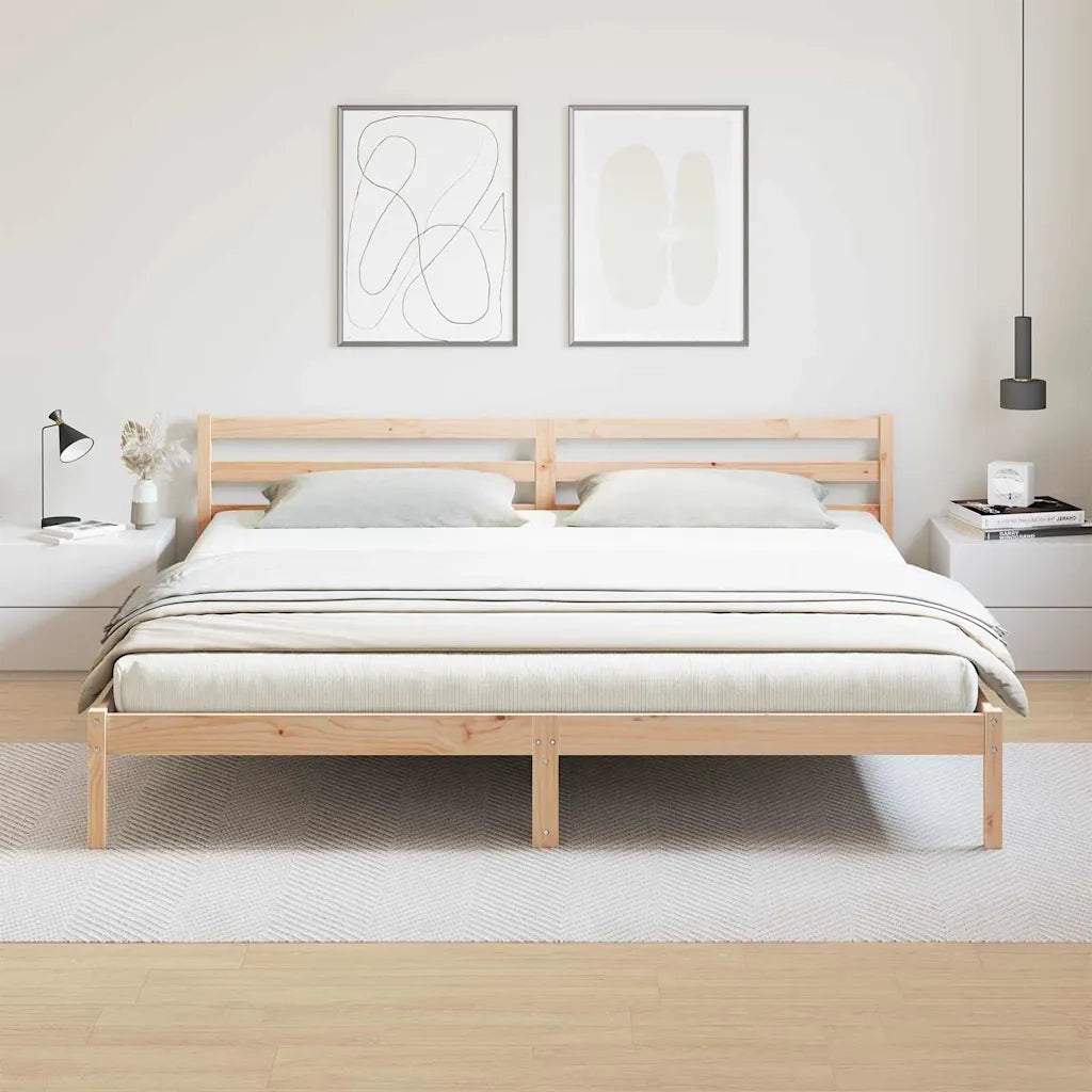 Struttura del letto Marrone 225,5 x 185,5 x 69,5 cm 869784