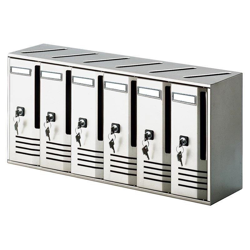 Alubox 2736040 cassetta per la posta Argento Cassetta postale a parete Alluminio