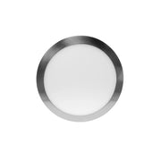 Pannello led slim da incasso silver tondo 24w 6000K luce fredda