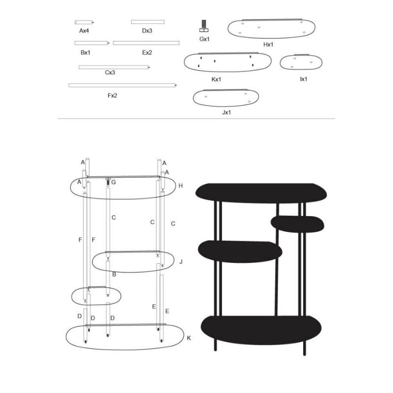 Consolle Saturno Plus Ottanio cm 118x34x82