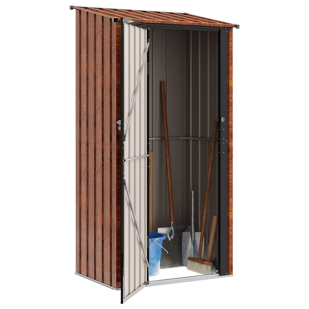 Casette da giardino Marrone 103 x 74 x 200 cm Metallo 42011294