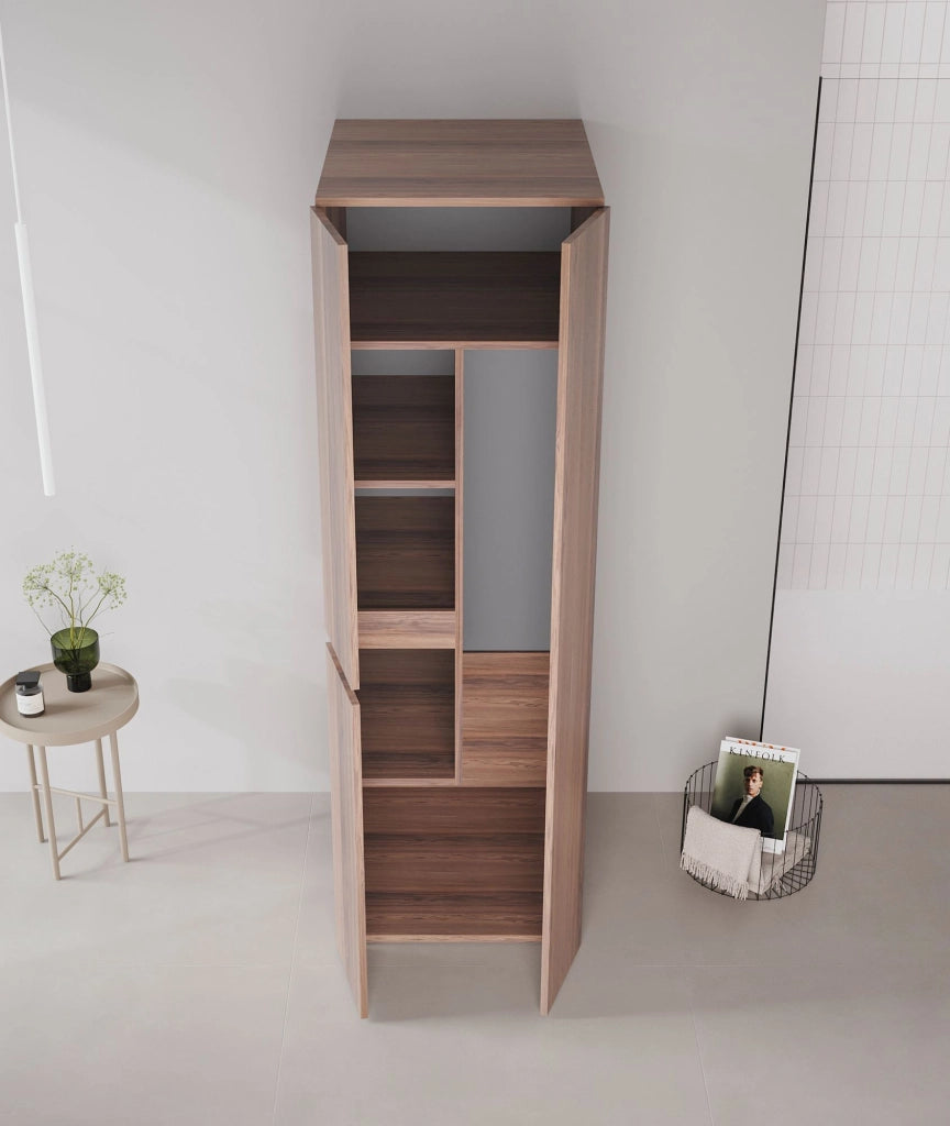 Armadio da bagno "Solis 60" - cm - Noce scuro