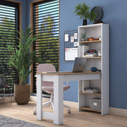 Cervaro, Scrivania 5 Ripiani, 120x54x154h cm Marrone Rovere