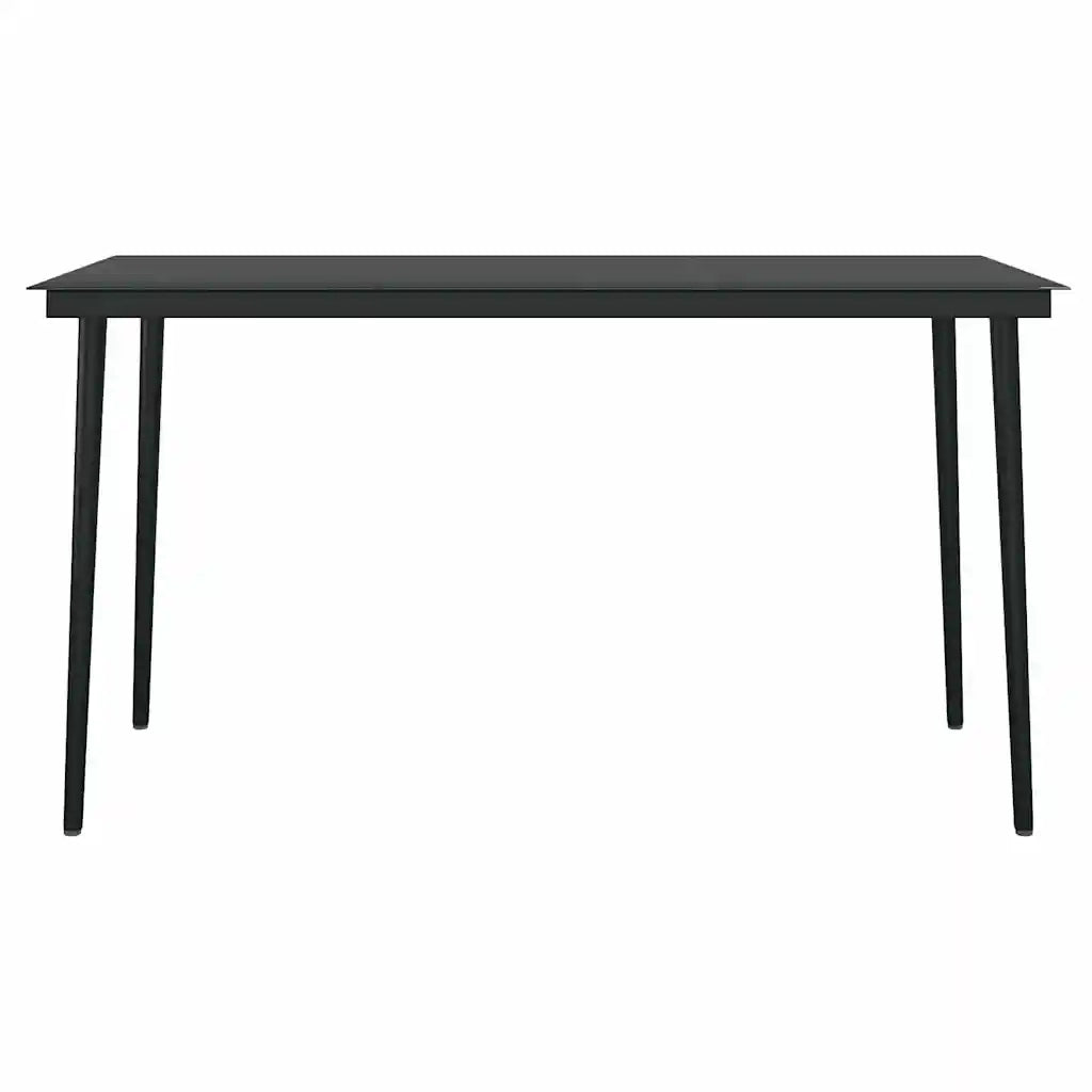 Set da Pranzo da Giardino 5pz con Cuscini Polyrattan Vetro 3334473