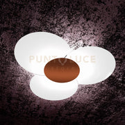 CLOVER APPLIQUE-PLAFONIERA D.100 CM 6 LUCI CORTEN 1114-100-CO