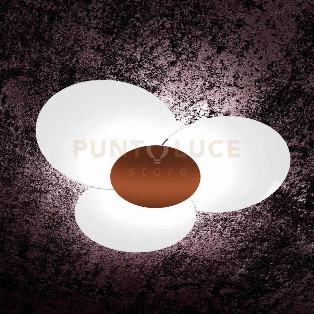 CLOVER APPLIQUE-PLAFONIERA D.100 CM 6 LUCI CORTEN 1114-100-CO