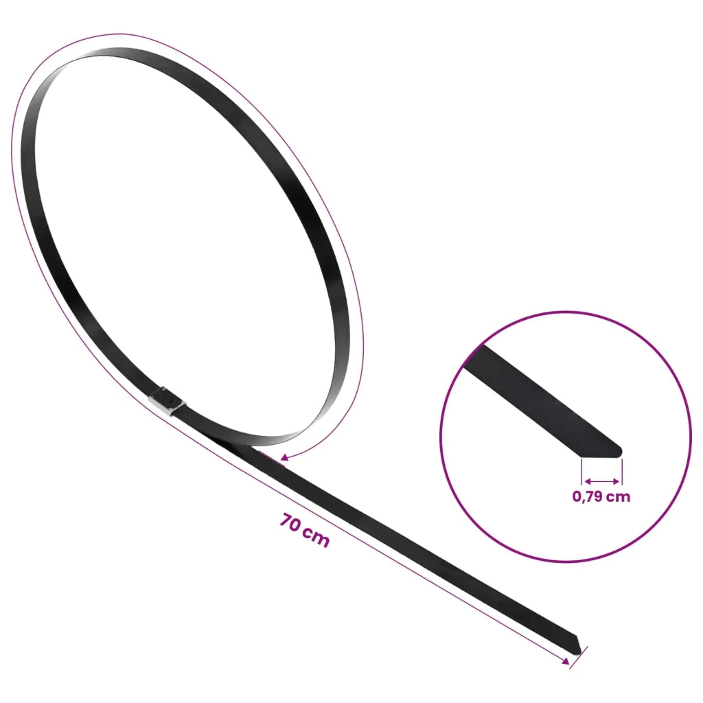 Fascetta per Cavi 25 pz 7,9 x 700 mm Nero 42029421