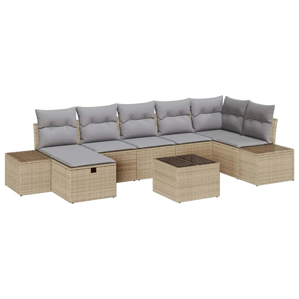 Set di divani con cuscino 7 pcs polyrattan