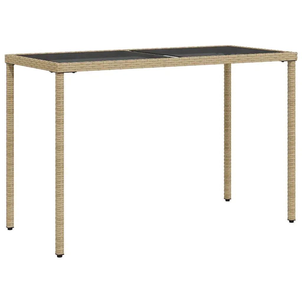 Set Pranzo da Giardino 5 pz con Cuscini Beige Misto Polyrattan 365088