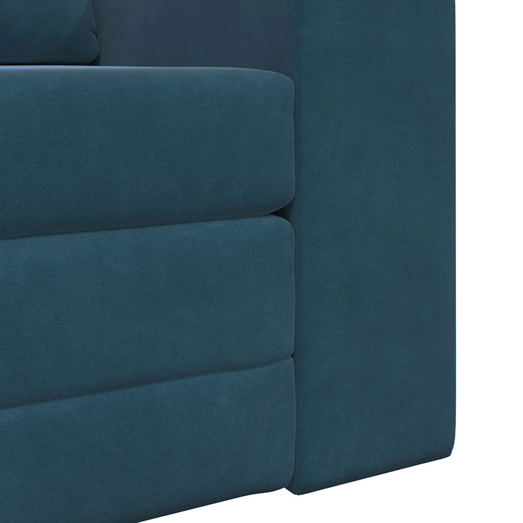 Divano Letto-Sofa Letto-Daybed Blu 98 x 71 x 83 cm Velluto