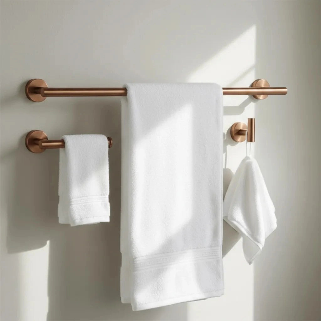 Set Accessori Da Bagno Ari Brush Copper 4 Pezzi