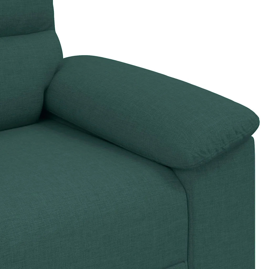 Divano a 2 Posti-Sofa 2 Posti Verde Scuro 140 cm in Tessuto 233985