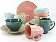 Set di piatti e tazze in ceramica ecologica