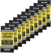 10 Sticker di Avviso per Porta, Resistenti al Calore e All'Acqua, Autoadesivi Permanenti.