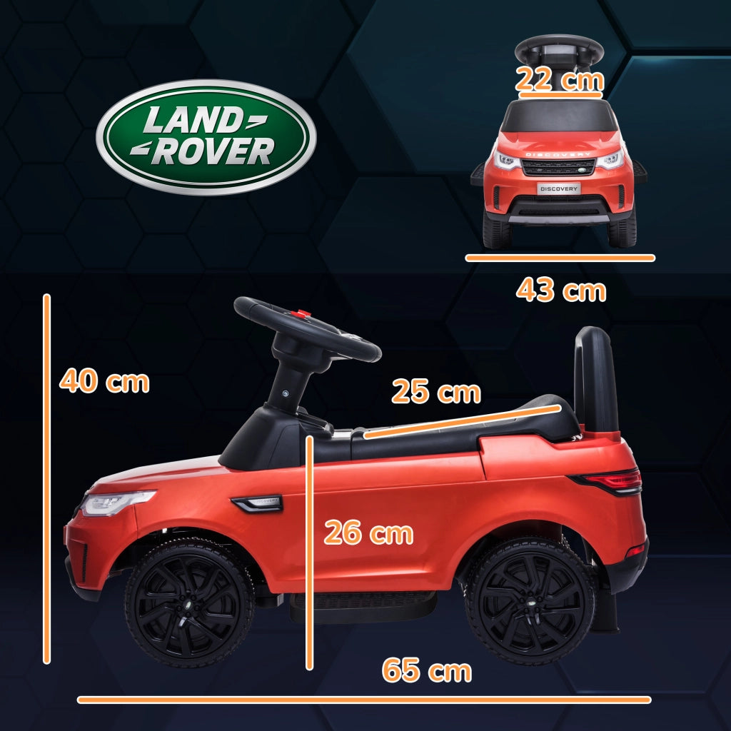 Auto Bambini Land Rover 6V Elettrica e a Spinta ¨C Minimal ¨C Rosso