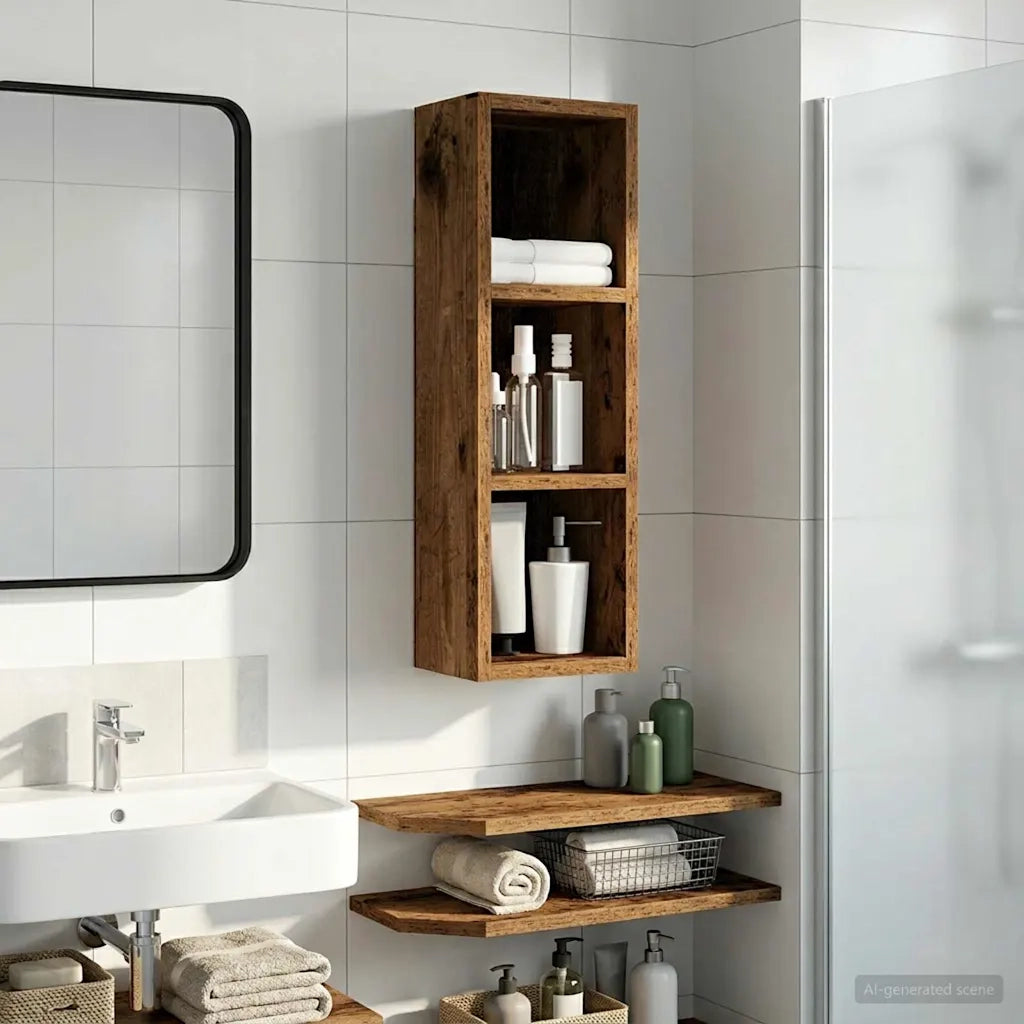 Armadio da bagno a muro Legno vecchio 20 x 16 x 62,5 cm 889309