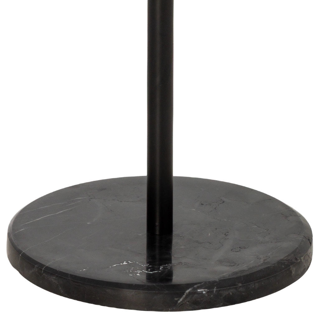 Perchero de metal y madera negro 120h cm