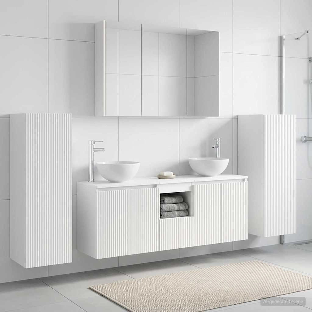 Set di mobili per il bagno 6 pz Bianco 3407151