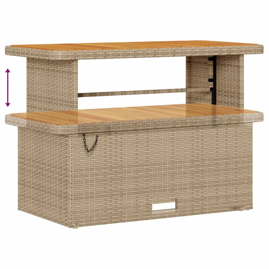 Set Divano da Giardino con cuscino 9 pcs Beige polyrattan 3362011
