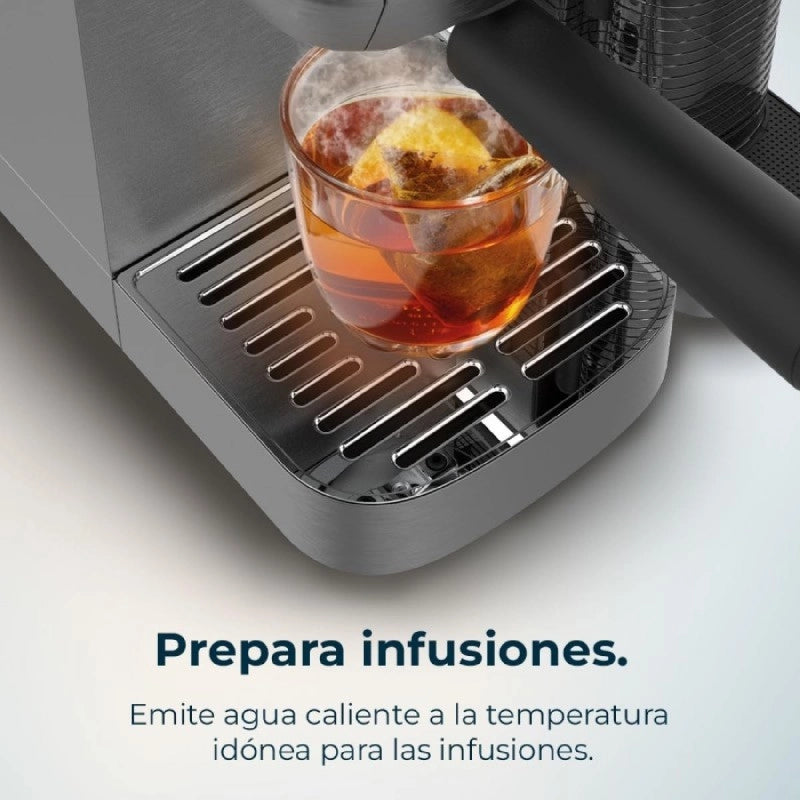 CECOTEC 01985 - Macchina da caffè semiautomatica Power Espresso 20 Steel Pro Latte