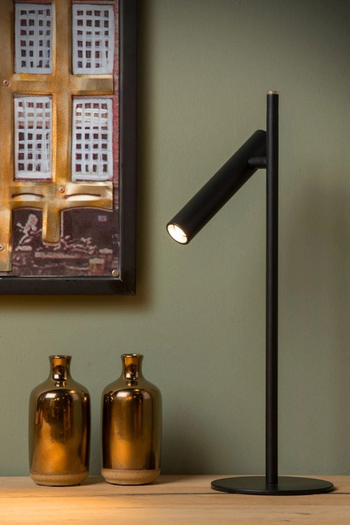 Lampada da scrivania Lucide Philon LED 4,5W 3000K nera