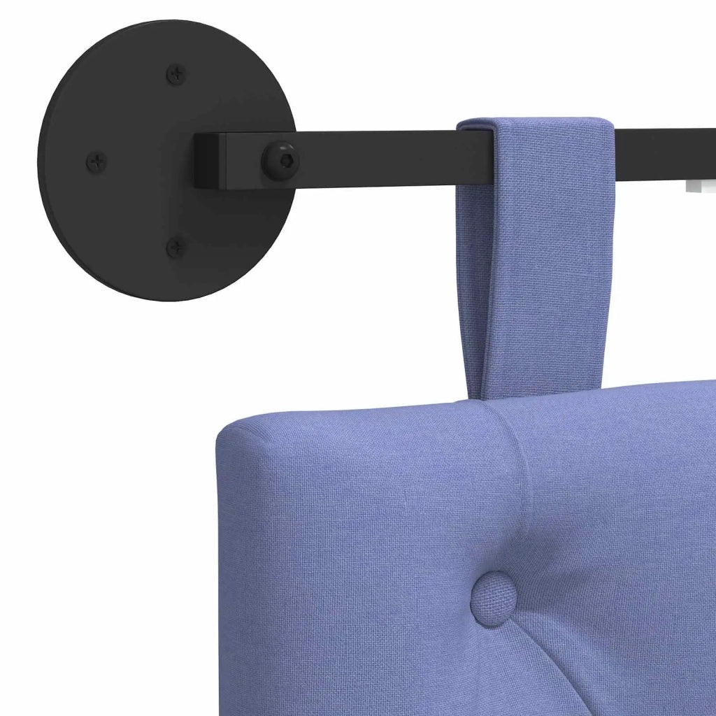 Testiera sospesa Con luce LED Blu jeans Tessuto 3424580