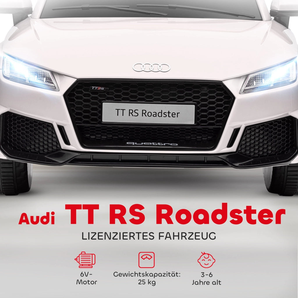 Auto Elettrica per Bambini Audi TT RS Roadster ¨C Minimal ¨C Bianco