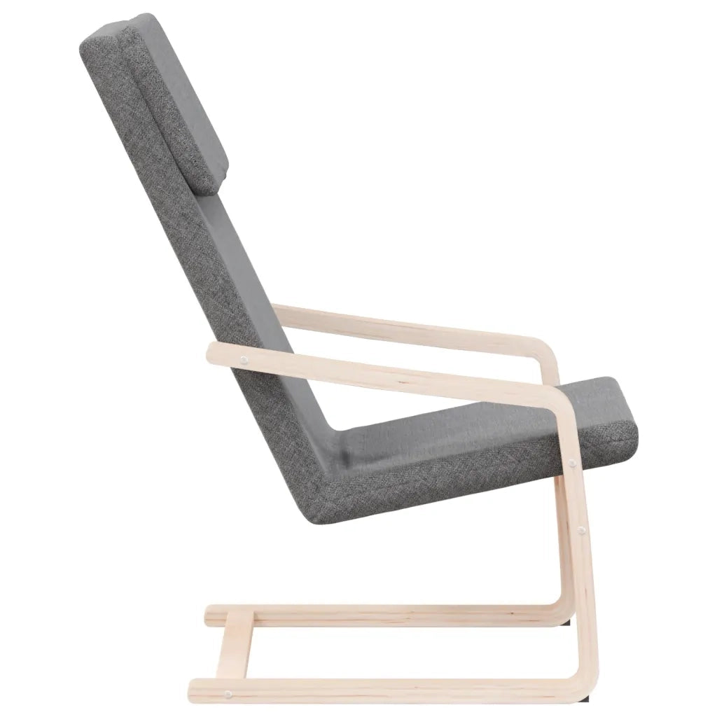 Poltrona | Sedia Relax Grigio Scuro in Tessuto
